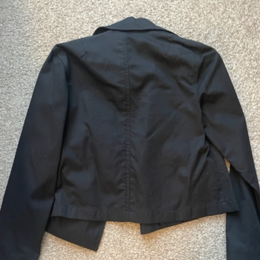 Gap black small lightweight casual peacoat - Picture 3 of 7